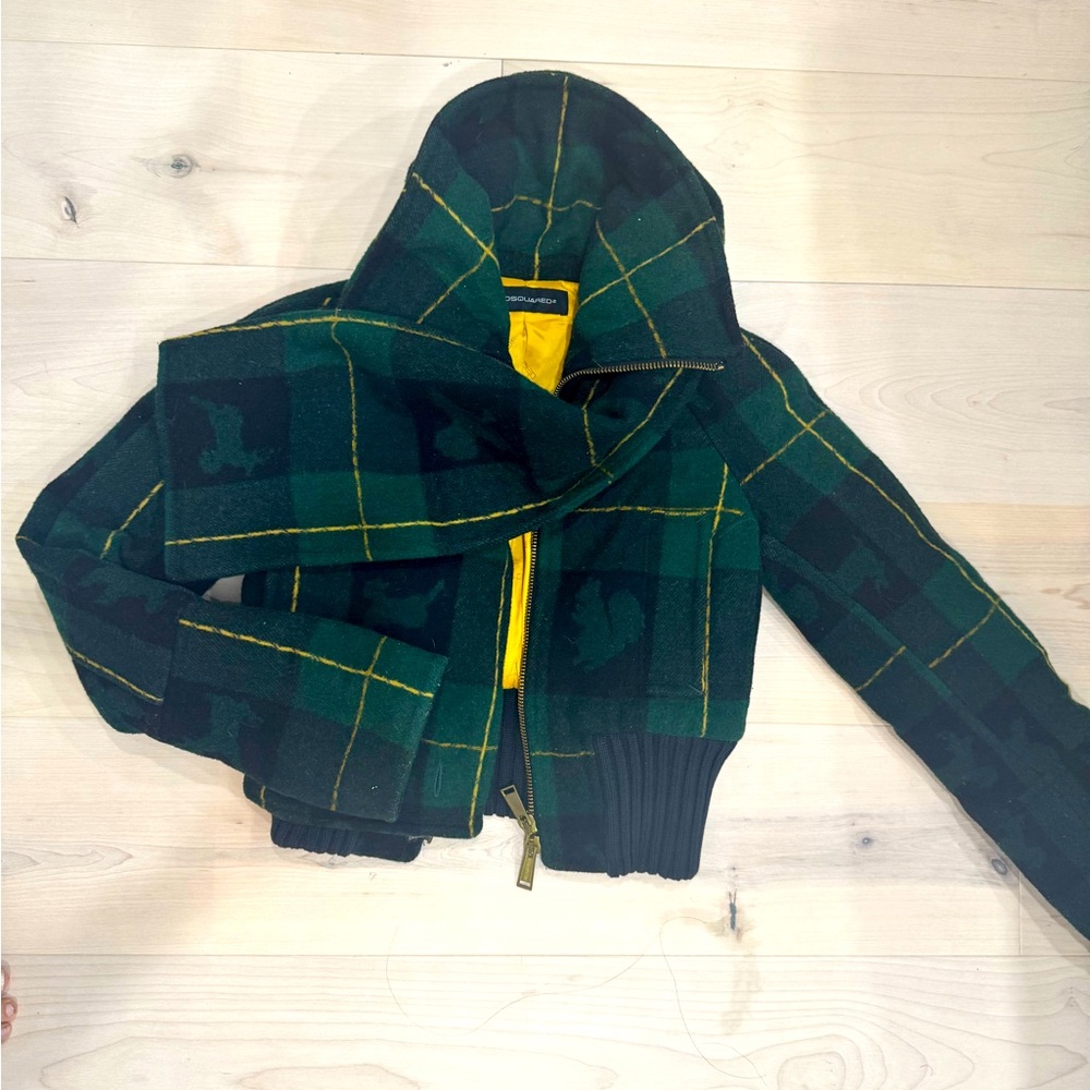 Rare Vintage Collectors Find✨Dsquaeed2 jacket with detachable scarf
